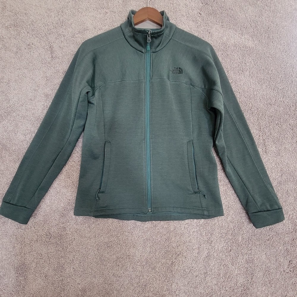 The North Face Schenley Full Zip Fleece Women Medium Dark Green Reg Fit NF00CP5L